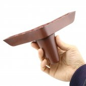 Lüks Mobilya Kanepe Sehpa Puf Koltuk Ayağı 11 cm Kahverengi Ahşap Desenli Baza Ayak thumbnail 2