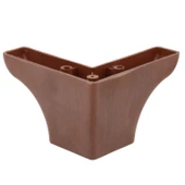 Rose Lüks Mobilya Kanepe Sehpa Puf Koltuk Ayağı 7.5 Cm Kahverengi Ahşap Desenli Baza Ayakları thumbnail 2