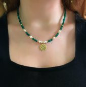 STELA YAŞAM ÇİÇEĞİ AKİK İNCİ KOLYE - 1