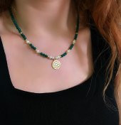 STELA YAŞAM ÇİÇEĞİ AKİK İNCİ KOLYE - 2