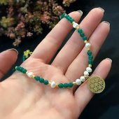 STELA YAŞAM ÇİÇEĞİ AKİK İNCİ KOLYE - 4