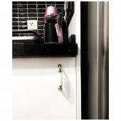 Porselen Mobilya Dolap Kulp 128 mm Antik Sarı - 3