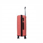 OX POLİPROPİLEN 3 LÜ VALİZ SETİ SOMON RENGİ - 5