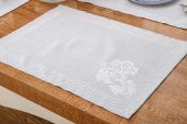 Finezza Lola Jakar Polyester Kumaş Bej Amerikan Servis 34x46 cm Gri 4 Ad.-1382 - 4
