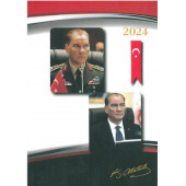 Özkan  2024 Atatürk  ajandası 17x24 - 2