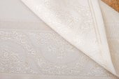 Finezza Roma Jakar Polyester Kumaş Bej Amerikan Servis 33x46 cm Bej 4 Ad.-1384 - 5