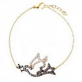 Zirkon Taş Barış Güvercini Kadın Bileklik - 1