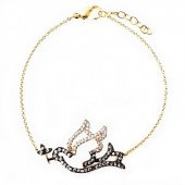 Zirkon Taş Barış Güvercini Kadın Bileklik - 4