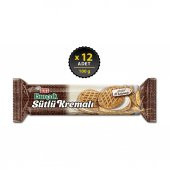 Eti Burçak Sütlü Kremalı Yulaflı Bisküvi 100 g x 12 Adet - 1