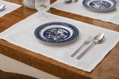 Finezza Roma Jakar Polyester Kumaş KremAmerikan Servis 34x46 cm Krem 4 Ad-1385 - 3