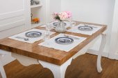 Finezza Roma Jakar Polyester Kumaş KremAmerikan Servis 34x46 cm Krem 4 Ad-1385 - 2