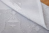 Finezza Ayda Jakar Polyester Kumaş Bej Amerikan Servis 33,5x46 cm Gri 4 Ad.-1386 - 6