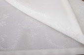 Finezza Ayda Jakar Polyester Kumaş Krem Amerikan Servis 33,5x46 cm Gri 4 Ad-1387 - 4
