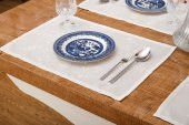 Finezza Ayda Jakar Polyester Kumaş Bej Amerikan Servis 34 x 46 cm Bej 4 Ad.-1388 - 3