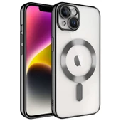 Apple iPhone 14 Plus Kılıf Kamera Korumalı Magsafe Parlak Luxury thumbnail 4