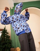 Bape 3 İplik Unisex Oversize Full Zip Fermuarlı Hırka thumbnail 3