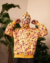 Bape 3 İplik Unisex Oversize Full Zip Fermuarlı Hırka thumbnail 6