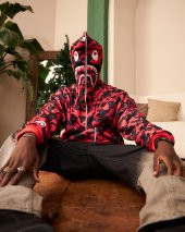 Bape 3 İplik Unisex Oversize Full Zip Fermuarlı Hırka thumbnail 10