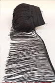 Siyah 15 Cm Saçak Şerit Püskül - 1