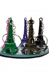Paris Eyfel Kulesi 3D Metal Anahtarlık Renkli 5 Adet - 8