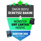 Monster Tulpar T7 V20.4 Intel Core i7 11800H 16GB 500GB SSD RTX 3060 Freedos 17.3" FHD 144 Hz - 5