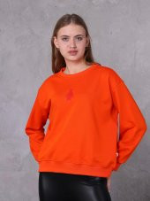 Farm Animals Nakış Detaylı Kadın Sweat Kazak - 1
