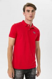 Farm Animals Polo Yaka Fil Nakış Detaylı Erkek T-Shirt - 2