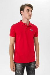 Farm Animals Polo Yaka Fil Nakış Detaylı Erkek T-Shirt - 3