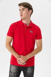 Farm Animals Polo Yaka Fil Nakış Detaylı Erkek T-Shirt - 4