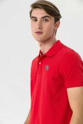 Farm Animals Polo Yaka Fil Nakış Detaylı Erkek T-Shirt - 5