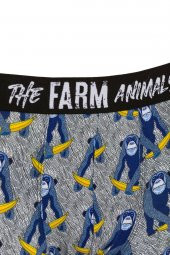 Farm Animals Monkey Banana Bue Desenli Boxer - 3