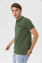Farm Animals Polo Yaka Ayı Nakış Detaylı Erkek T-Shirt - 2