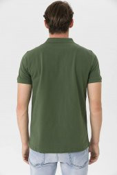 Farm Animals Polo Yaka Ayı Nakış Detaylı Erkek T-Shirt - 7