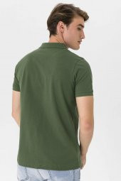 Farm Animals Polo Yaka Ayı Nakış Detaylı Erkek T-Shirt - 8