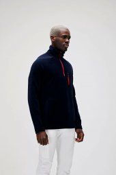 Erkek Lacivert Polar Husky Half Zıp Navy - 2