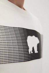 Fancy Crewneck Off Whıte Sweatshirt - 2