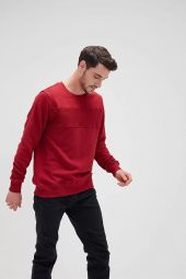 Erkek Bordo Sweatshırt Forward Maroon - 1