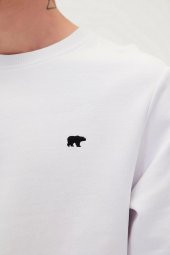 Erkek Beyaz Sweatshırt Presage Crewneck - 3