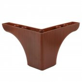 Lüks Mobilya Kanepe Sehpa Puf Koltuk Ayağı 10 cm Kahverengi Ahşap Desenli Baza Ayak - 1