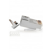 Cat7 Metal korumalı Rj45 Jack Internet Patch Kablo Ucu Konnektör Jak 1 ADET - 3
