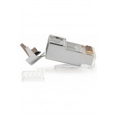 Cat7 Metal korumalı Rj45 Jack Internet Patch Kablo Ucu Konnektör Jak 1 ADET - 4