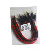 dc jack 0.25 x 2 Bakır 0,50 mm 10 Adet Kalın Kablo Power dc jack kırmızı /kırmızı siyah kablo - 2