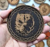 PİTBULL - Deri PEÇ - Arma - Askeri Patch pitbul peç - 2