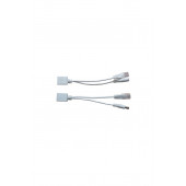 Pasif Poe injectör Siplintter TX/RX 2 Çift R45 12V/24V/48V Geçiş desteği - 1