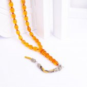 Beyzi Kesim Ateş Kehribar Tesbih -Z3195 - 3