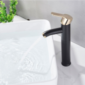 İnventa Aç Kapa Çanak Lavabo Bataryası Siyah Gold - 3