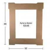 Ahşap Ayna Çerçevesi 69x52cm AY130 - 1