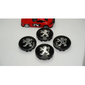 Peugeot Jant Göbeği Kapak Seti 60mm thumbnail 2