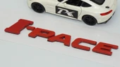 DK Tuning I-Pace 3M Kırmızı ABS Bagaj Yazı Logo Jaguar İle Uyumlu - 4