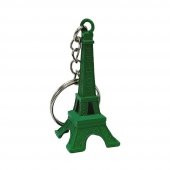 Paris Eyfel Kulesi 3D Metal Anahtarlık Yeşil thumbnail 2